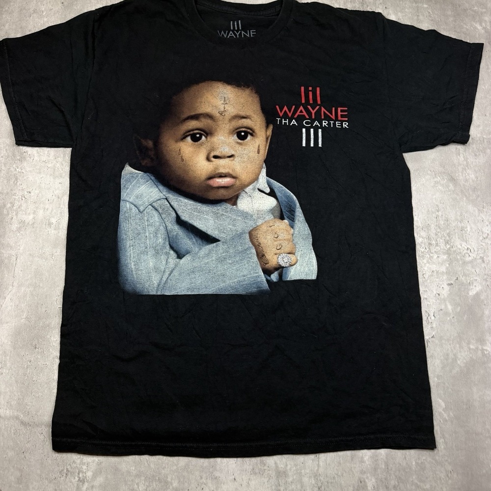 Lil Wayne The Carter 3 T Shirt Mens Medium Black Hip Hop Rap Tee Y2K